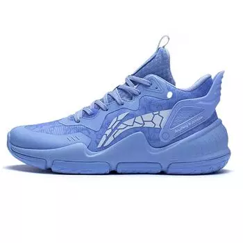 Баскетбольные детские баскетбольные кроссовки GS Mid-top Cyan Blue Lining Young, голубой