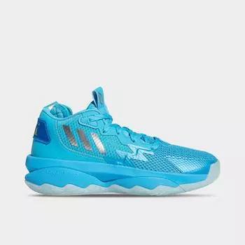 Баскетбольные кроссовки Adidas Dame 8 для больших детей, синий