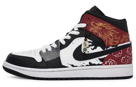 Баскетбольные кроссовки Air 1 Vintage Men Mid-Top White/Black Jordan