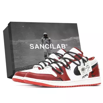 Баскетбольные кроссовки Air 1 Vintage Men Low-Top White/Red Jordan