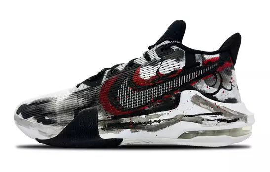 Баскетбольные кроссовки Air Max Impact 3 мужские с низким верхом, черные/белые/красные Nike