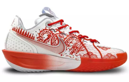 Баскетбольные кроссовки Air Zoom G.T. Cut 3 Basketball Shoes Unisex Low-top Red Nike, цвет China Red