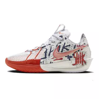 Баскетбольные кроссовки Air Zoom GT Cut 3 унисекс с низким верхом белые/красные Nike
