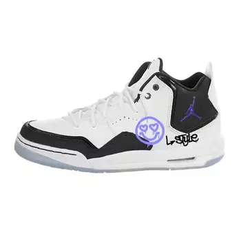 Баскетбольные кроссовки Courtside 23 Vintage женские, среднего размера, белый/черный Jordan