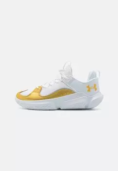 Баскетбольные кроссовки Flow Futr X 3 Unisex Under Armour, цвет white/metallic gold