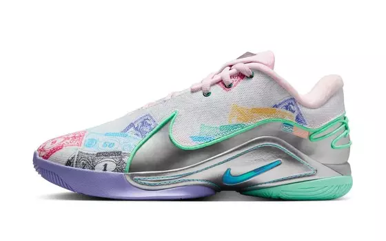 Баскетбольные кроссовки Monopoly x Nike LeBron 22 'Currency', белый/мультиколор