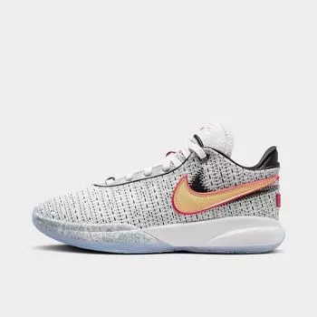 Баскетбольные кроссовки Nike Lebron 20 для больших детей, белый