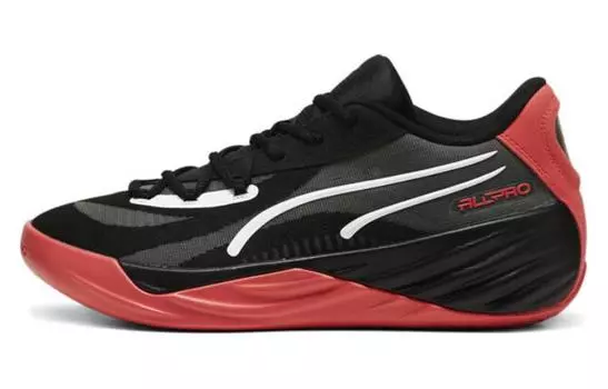 Баскетбольные кроссовки Puma All-Pro Nitro унисекс, Black/Varsity Red/White/Metallic Silver