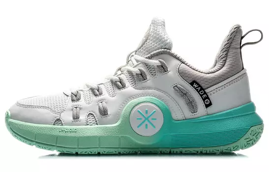 Баскетбольные кроссовки WAY OF WADE мужские с низким верхом, белые/зеленые Lining