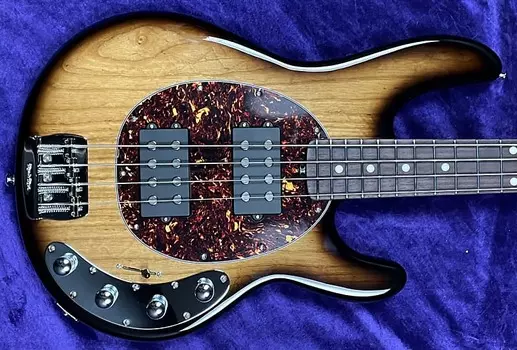Басс гитара Ernie Ball Music Man StingRay 4 HH Special, Burnt Ends/Rose