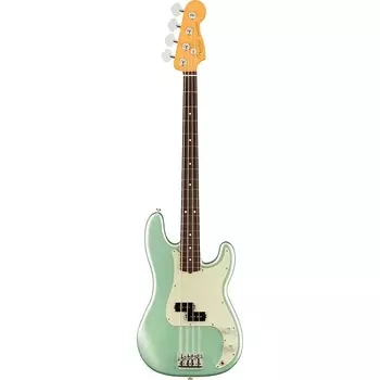 Басс гитара Fender American Pro II Precision Bass Guitar, Rosewood Fingerboard - Mystic Surf Green