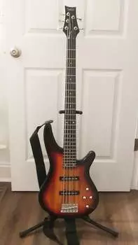 Басс гитара Glarry GIB Electric 5 String Bass Guitar Full Size SS Pick-up Sunset