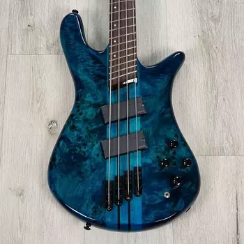 Басс гитара Spector NS Dimension 4 Multi-Scale Bass, Wenge Fretboard, Black & Blue