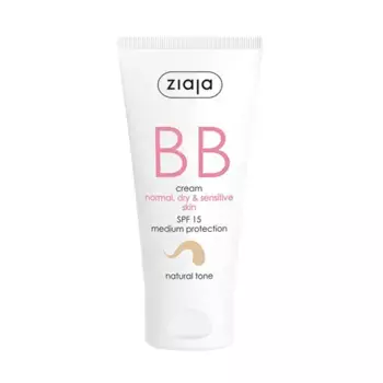База под макияж с уходом за нормальной и сухой кожей Bb Cream Spf 15 Normal Dry Sensitive Skin Ziaja, 50 ml