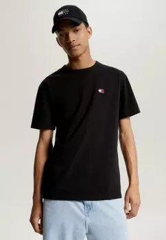 Базовая футболка BADGE CLASSIC FIT Tommy Jeans, черный