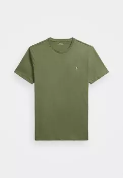 Базовая футболка CUSTOM SLIM FIT JERSEY CREWNECK T-SHIRT Ralph Lauren, оливково-зеленый
