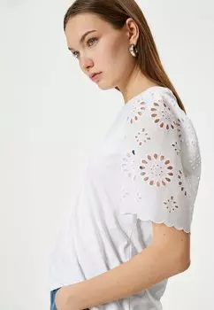 Базовая футболка CUTWORK Koton, белый