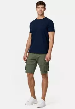 Базовая футболка Jon INDICODE JEANS, темно-синяя