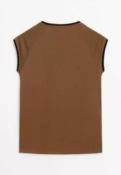 Базовая футболка Massimo Dutti, коричневый