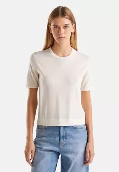 Базовая футболка SHORT SLEEVE United Colors of Benetton, кремовый