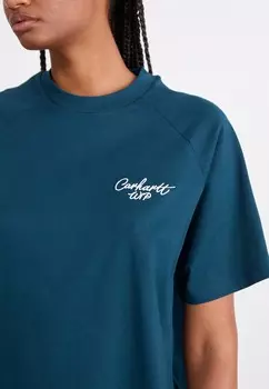 Базовая футболка SIGNATURE Carhartt WIP, синий