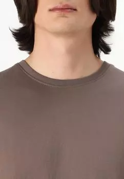 Базовая футболка SLHASPEN O NECK TEE Selected Homme, коричневый