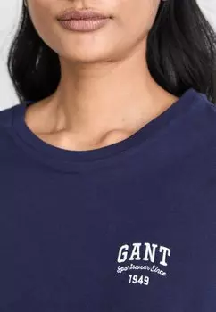 Базовая футболка SMALL GRAPHIC GANT, темно-синий
