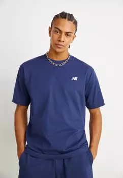 базовая футболка Sport Essentials Small Logo New Balance, цвет navy