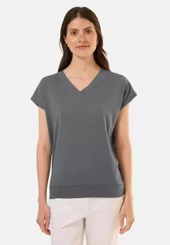 Базовая футболка V-NECK Cecil, цвет Grau