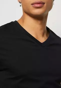 Базовая футболка V-Neck Regular Fit Esprit, черная