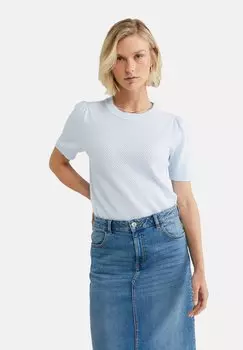 Базовая футболка WE Fashion, светло-голубой