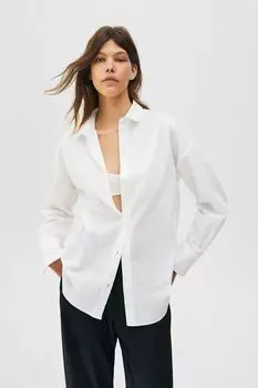 Базовая поплиновая рубашка PULL&amp;BEAR