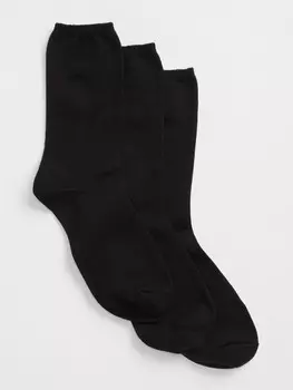 Базовые носки, 3 пары. Gap, черный