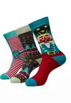 Базовые носки URBAN CLASSICS " Urban Classics Unisex Christmas Nutcracker Socks 3-Pack" (1 пара), цвет Multicolor
