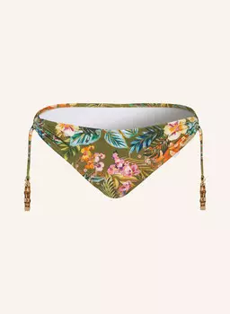 Базовые плавки бикини sunset florals watercult, цвет OLIV/ORANGE