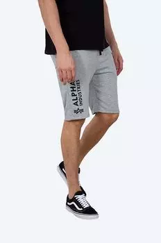 Базовые шорты Alpha Industries, серый