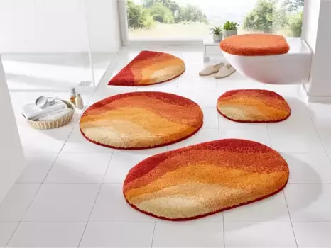 Базовый коврик для ванной Grund полукруглый (50х80 см), цвет terrakotta