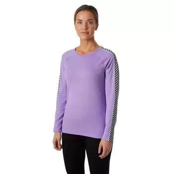 Базовый слой Helly Hansen Lifa Active Stripe Crew, фиолетовый