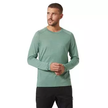 Базовый слой с длинным рукавом Helly Hansen Durawool Crew, зеленый
