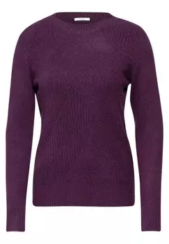 Базовый свитер CECIL Sweater, темно-фиолетовый