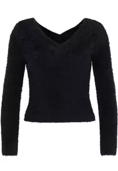 Базовый свитер faina Sweater, черный