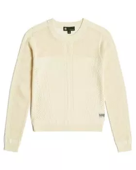 Базовый свитер G-STAR Sweater, белый