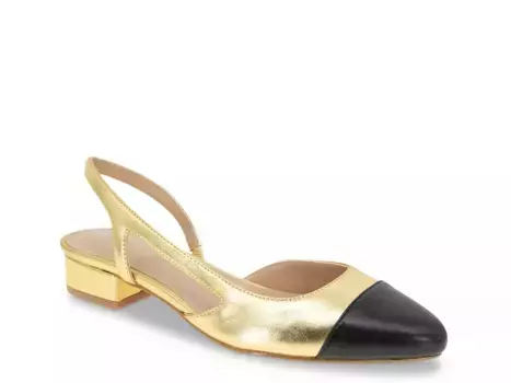 BCBGeneration Tillie Flat, темно-золотой/черный