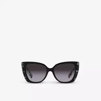 BE4393 Солнцезащитные очки Meryl из ацетата кошачьего глаза Burberry, черный