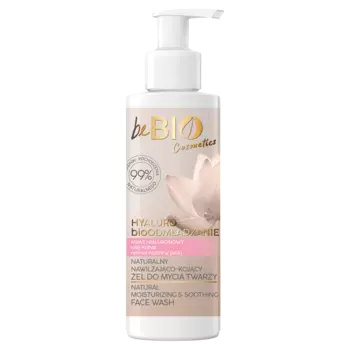 beBIO Cosmetics Hyaluro натуральный увлажняющий и успокаивающий гель для умывания лица, 150 мл