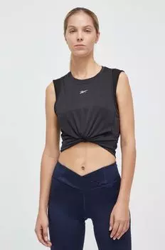 Беговая футболка Reebok, черный