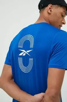 Беговая футболка Reebok, синий