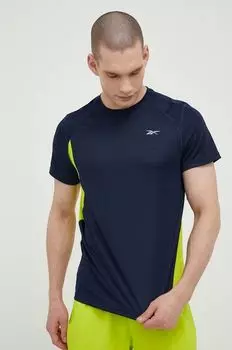 Беговая футболка Reebok, темно-синий