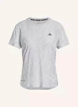 Беговая рубашка ultimate engineered adidas, цвет HELLGRAU/WEISS