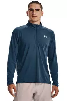 Беговой топ Streaker с короткой молнией Under Armour, синий